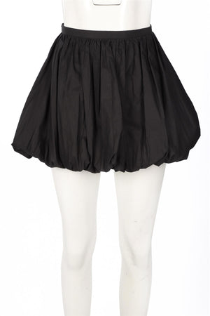 JIL SANDER BLACK COTTON MINI SKIRT FR 34 UK 6