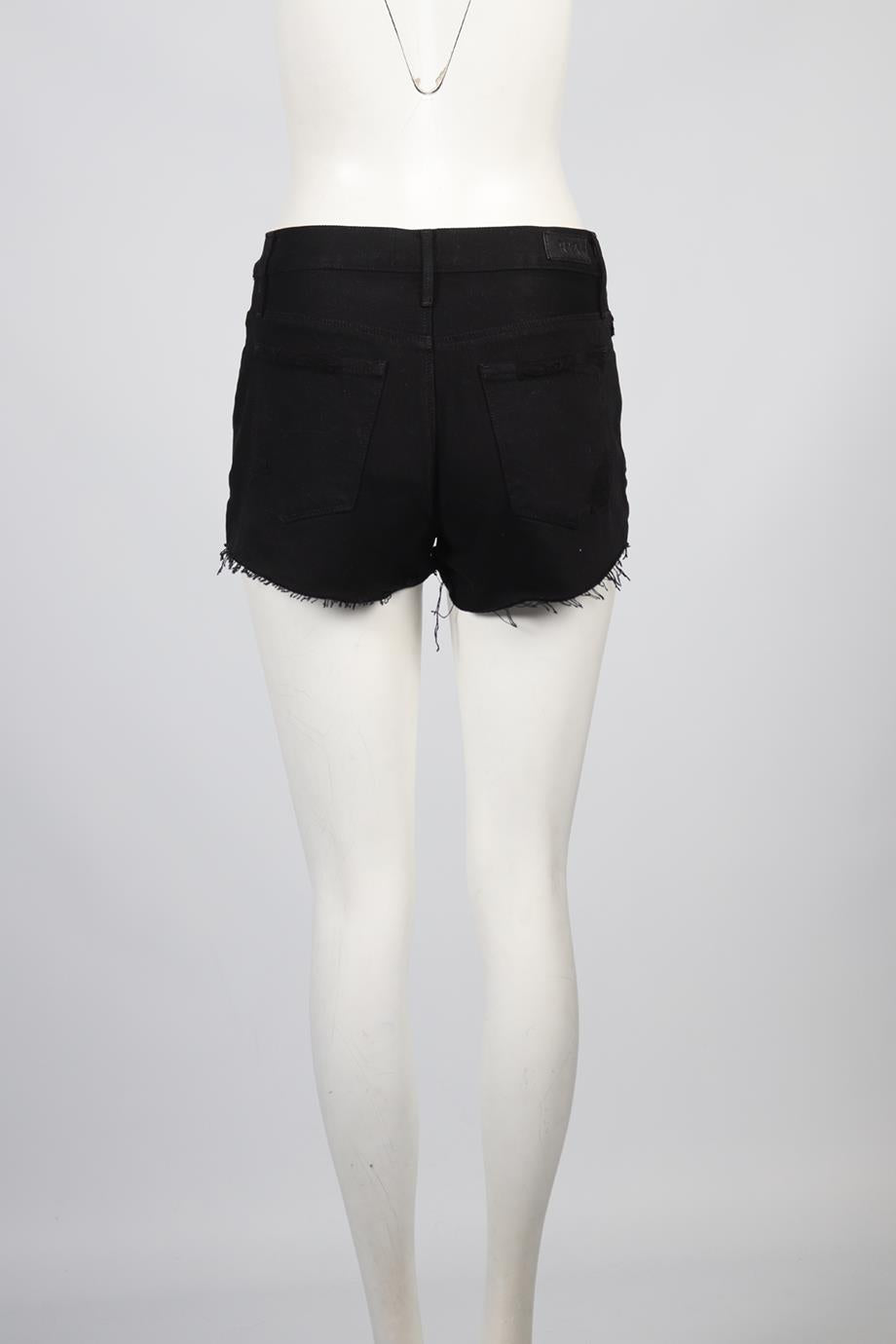 RTA HIGH RISE DENIM SHORTS W26 UK 8