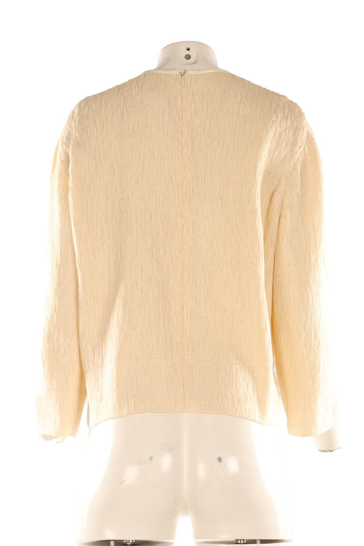 CELINE CREAM SILK TOP FR 38 UK 10