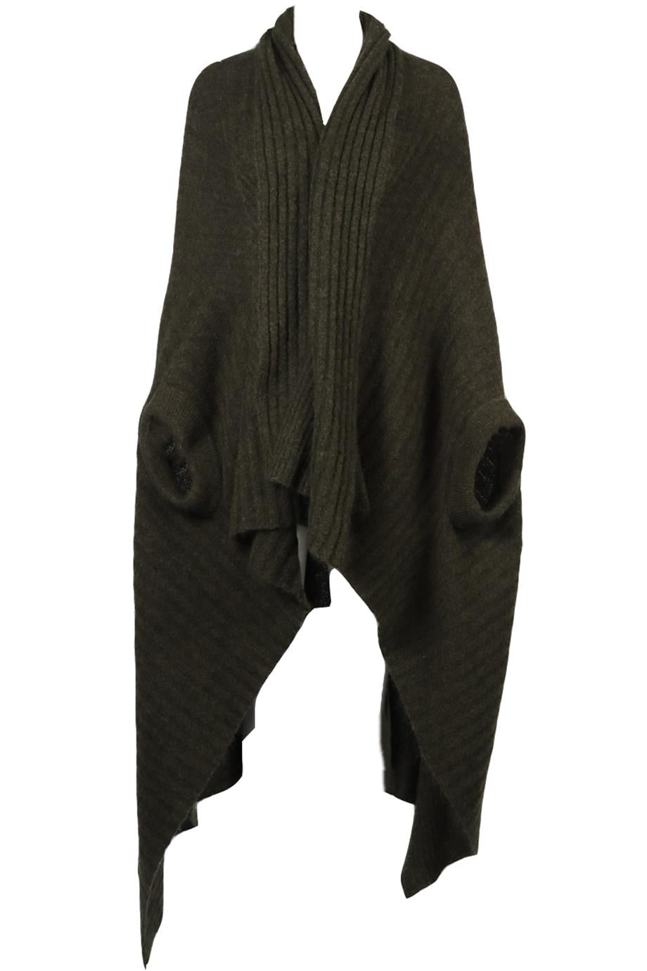 ACNE STUDIOS WOOL PONCHO ONE SIZE