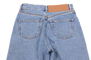 LOEWE BLUE HIGH RISE STRAIGHT LEG JEANS FR 36 UK 8