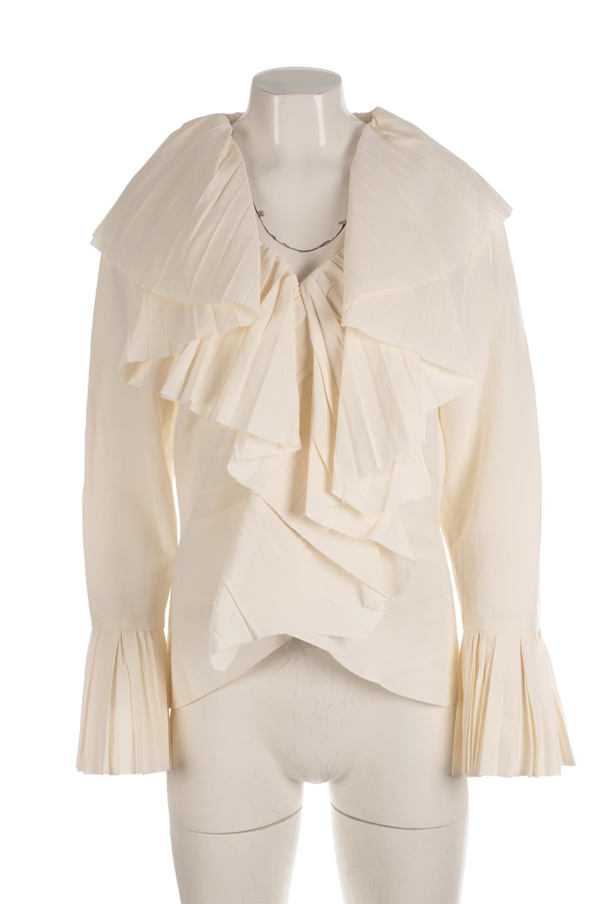 ALEXANDER MCQUEEN IVORY COTTON SHIRT LARGE
