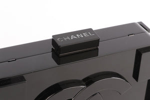 CHANEL BLACK 2014 BOY BRICK LEGO PLEXIGLASS CLUTCH