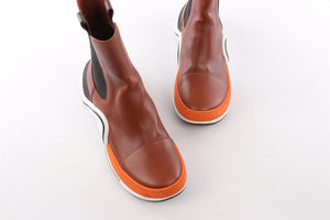 LOUIS VUITTON BROWN ARCHLIGHT LEATHER ANKLE BOOTS EU 41 UK 7 US 11