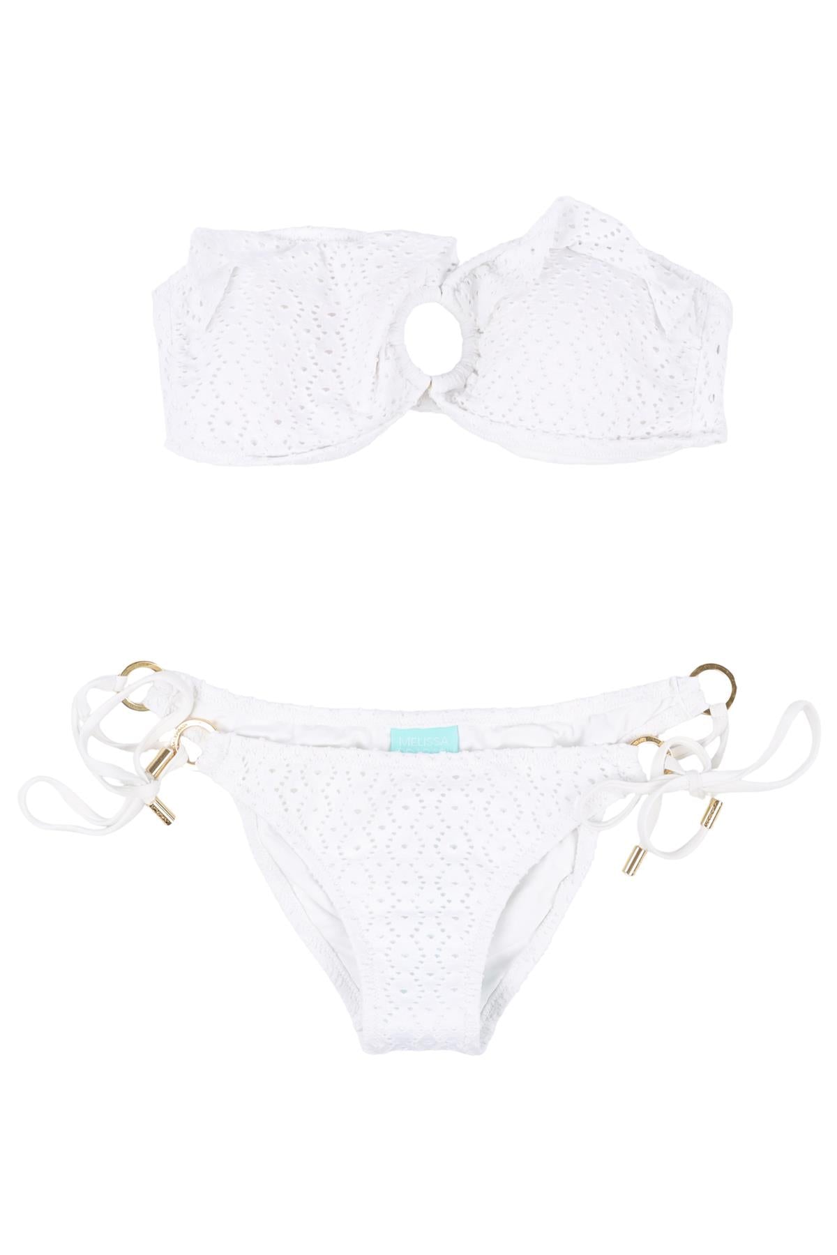 MELISSA ODABASH WHITE BIKINI UK 10