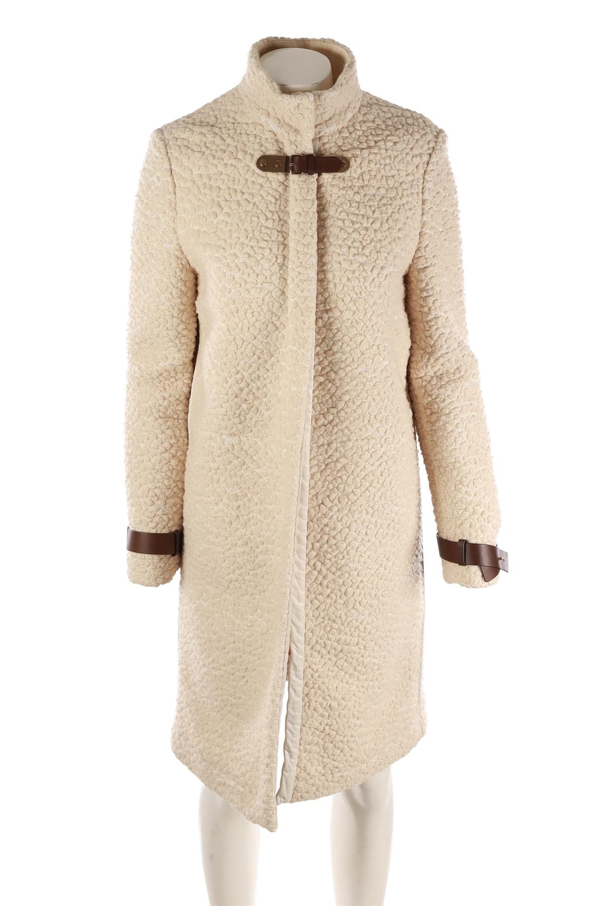 CHLOÉ CREAM WOOL COAT FR 38 UK 10