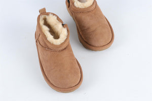 UGG BROWN GIRLS SUEDE ANKLE BOOTS EU 27.5 UK 9 US 10