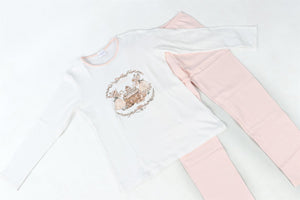 LA PERLA PINK KIDS GIRLS PYJAMA SET 12 YEARS