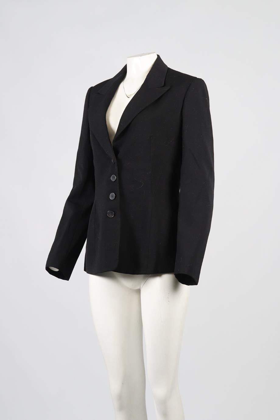 AZZEDINE ALAÏA WOOL BLEND BLAZER FR 40 UK 12
