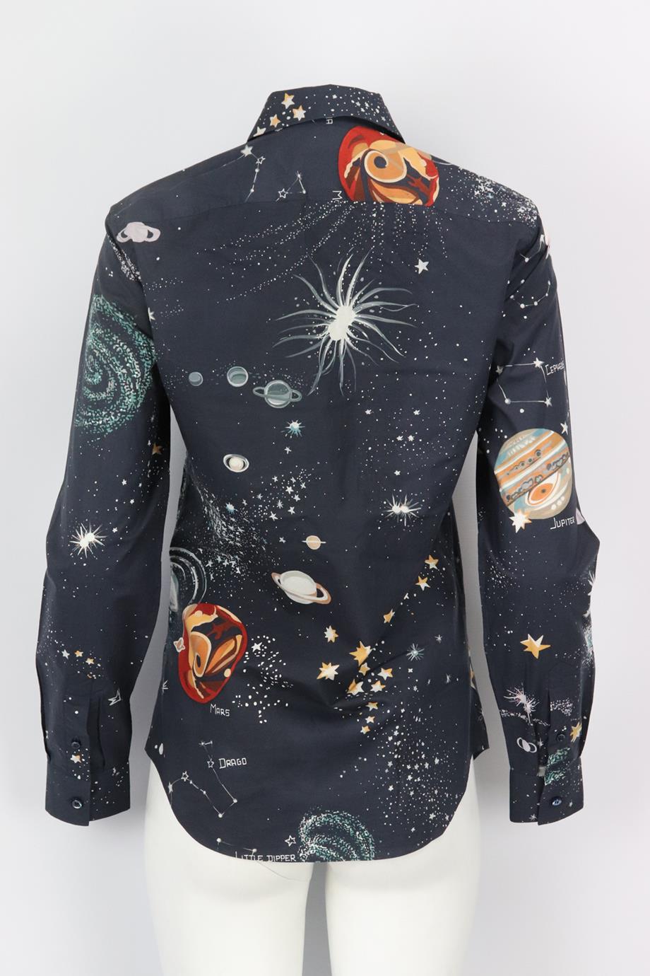 VALENTINO PRINTED COTTON SHIRT IT 38 UK 6