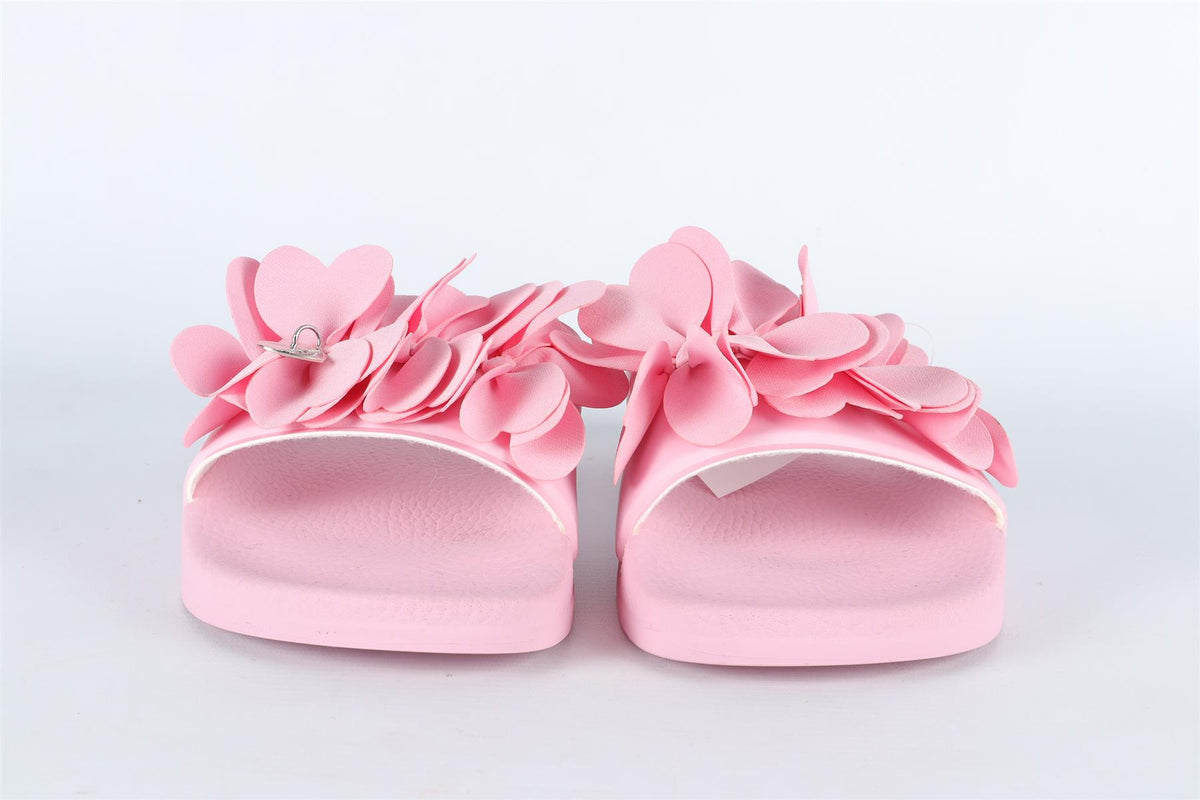 MONNLISA PINK RUBBER SLIDES EU 36 UK 3.5 US 4.5