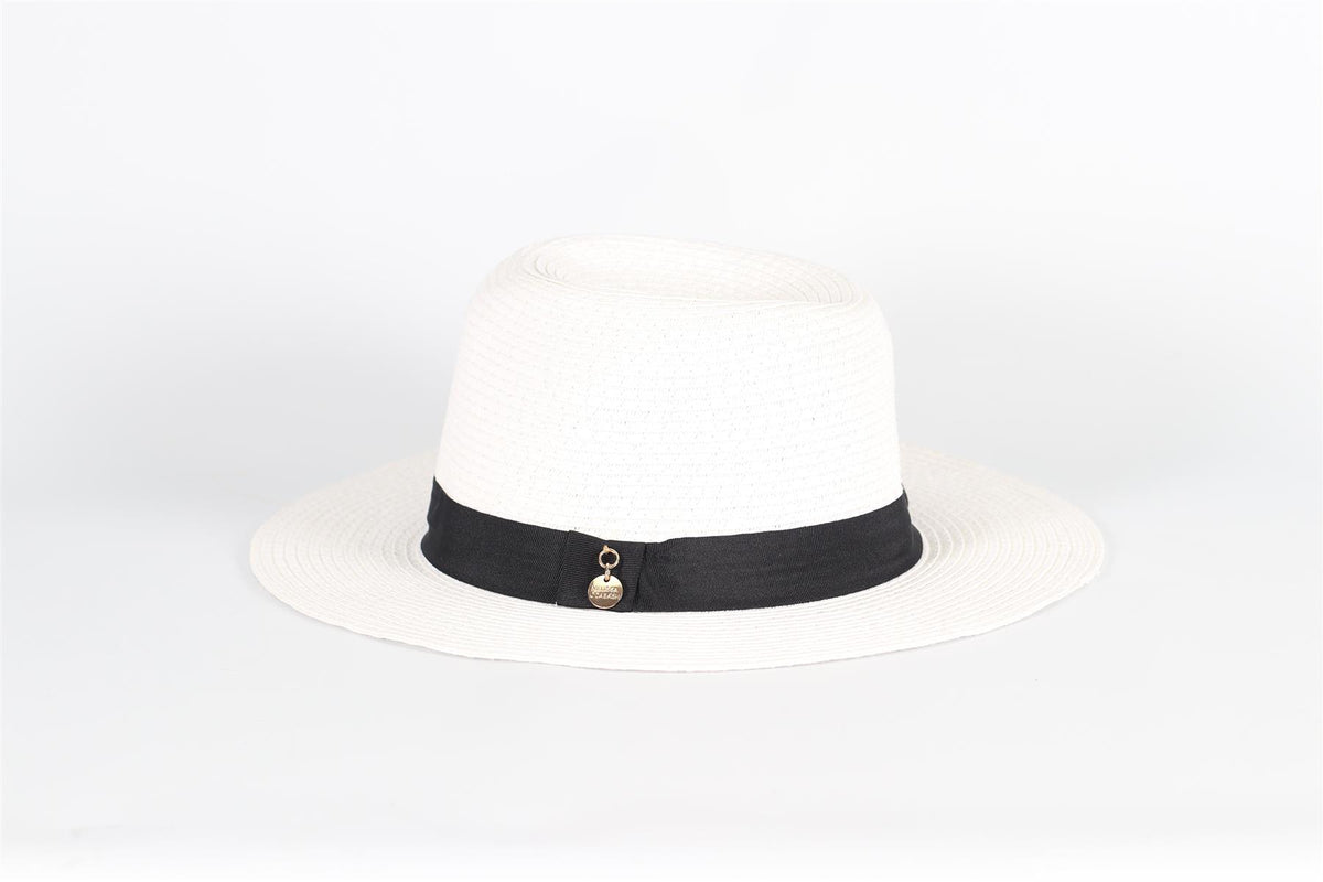 MELISSA ODABASH STRAW HAT ONE SIZE