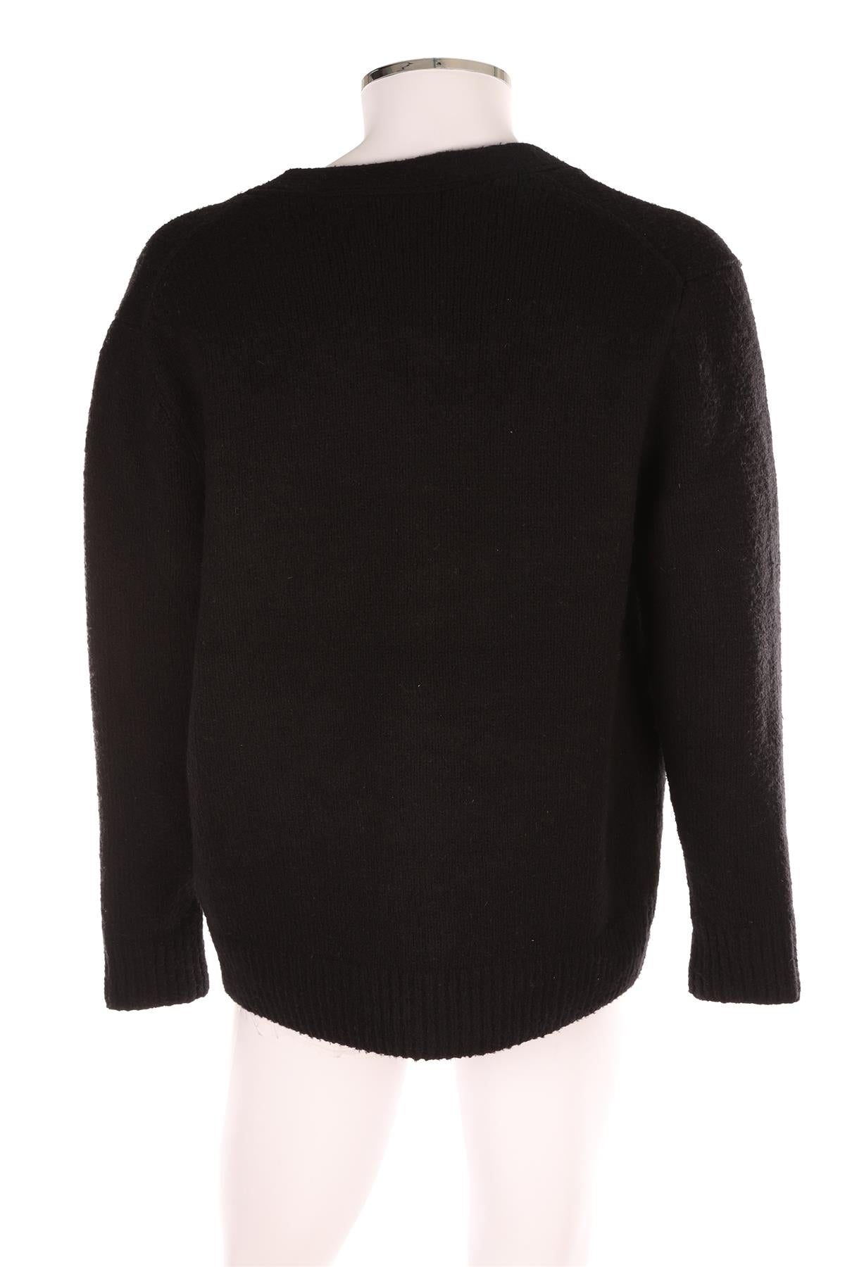 ACNE STUDIOS BLACK MEN'S WOOL CARDIGAN XSMALL