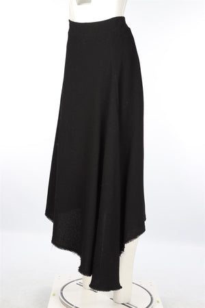 RAEY BLACK WOOL MAXI SKIRT UK 14
