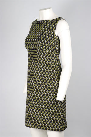 PRADA GREEN WOOL DRESS IT 38 UK 6