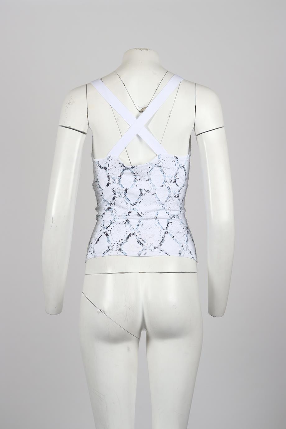 VARLEY PRINTED STRETCH JERSEY TOP MEDIUM
