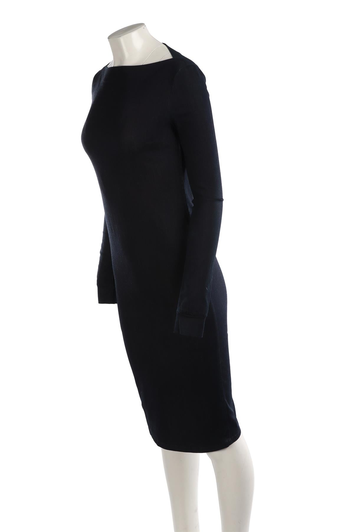 PRADA NAVY JERSEY MINI DRESS IT 40 UK 8