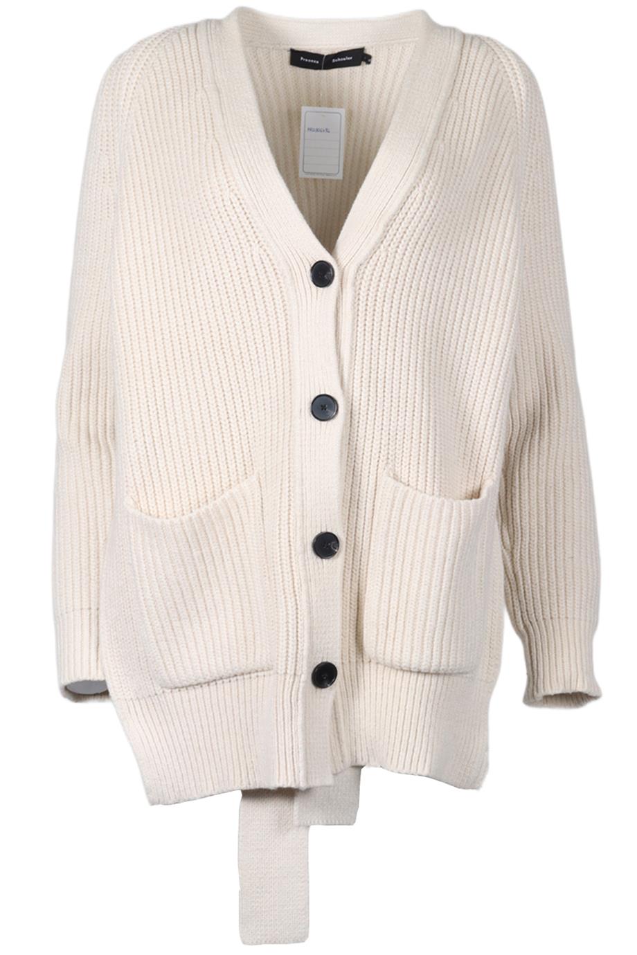 PROENZA SCHOULER COTTON AND CASHMERE BLEND CARDIGAN SMALL