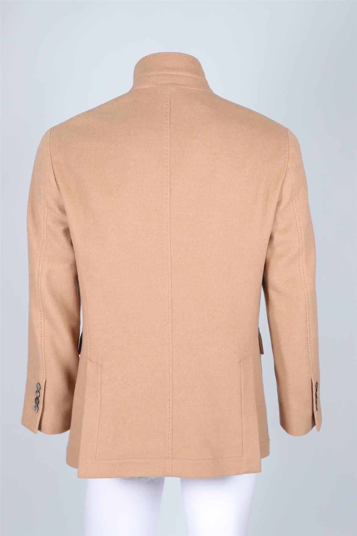BRUNELLO CUCINELLI TAN MEN'S CASHMERE BLAZER SMALL