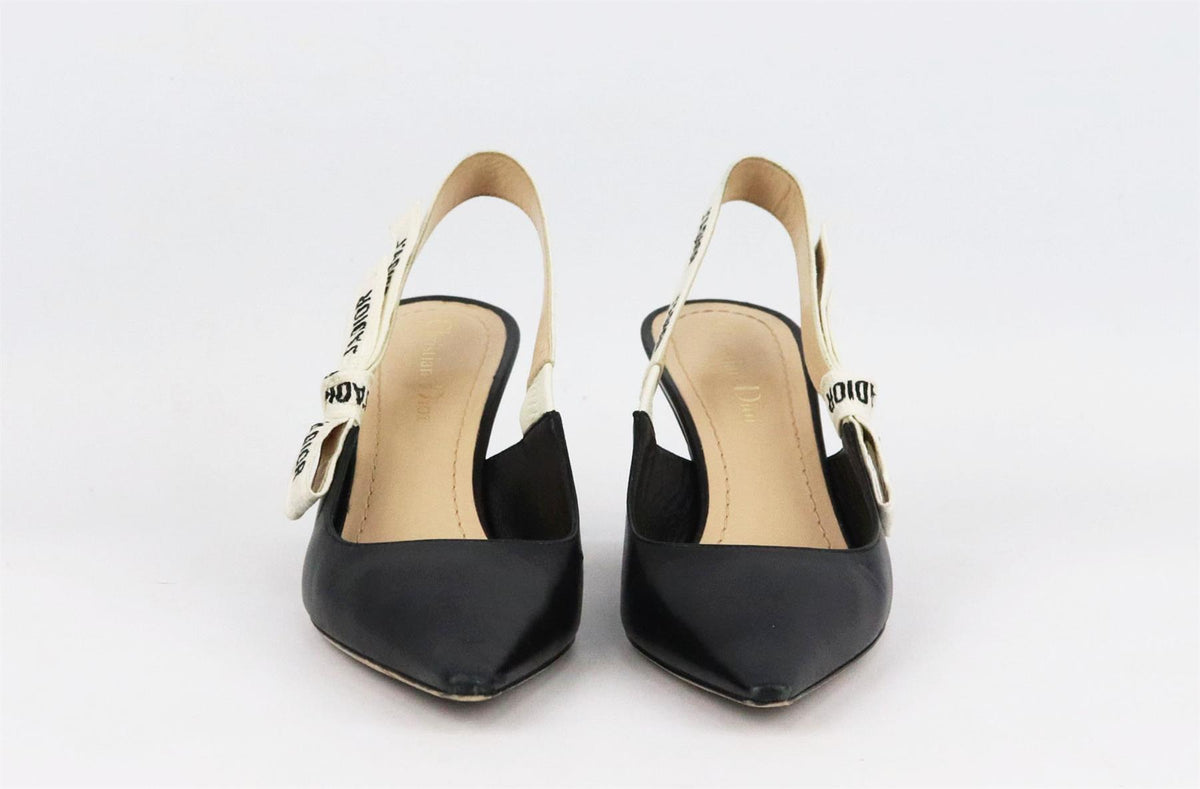 J'ADIOR LEATHER SLINGBACK PUMPS
