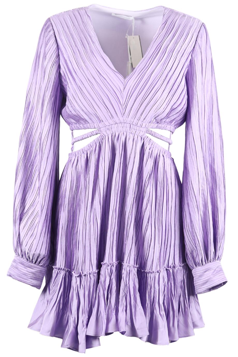 JONATHAN SIMKHAI CUTOUT SATIN MINI DRESS MEDIUM