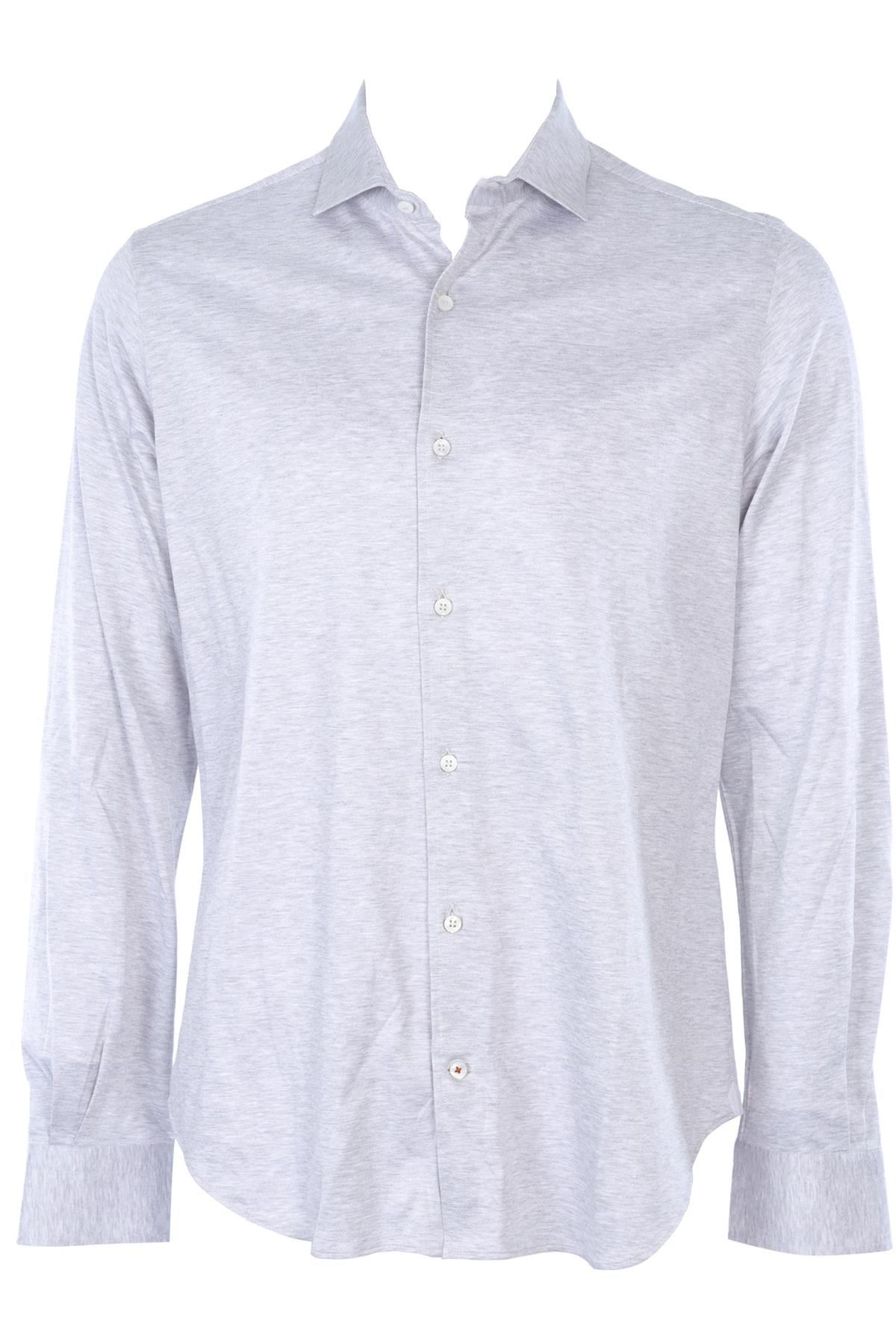 LORO PIANA LIGHT GREY MEN'S SHIRT MEDIUM