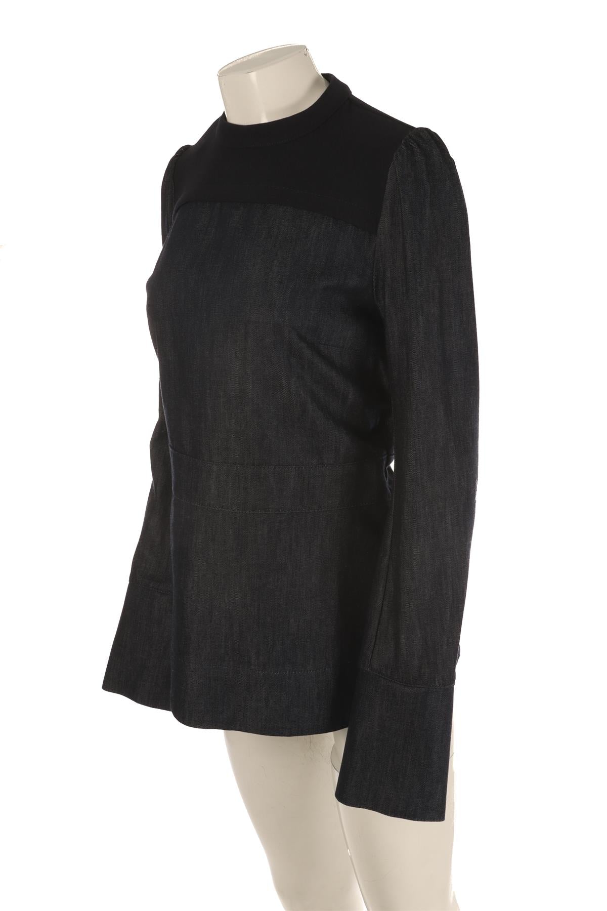 MARNI NAVY DENIM TOP IT 44 UK 12