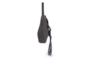 ALTUZARRA NAVY GHIANDA SUEDE SHOULDER BAG