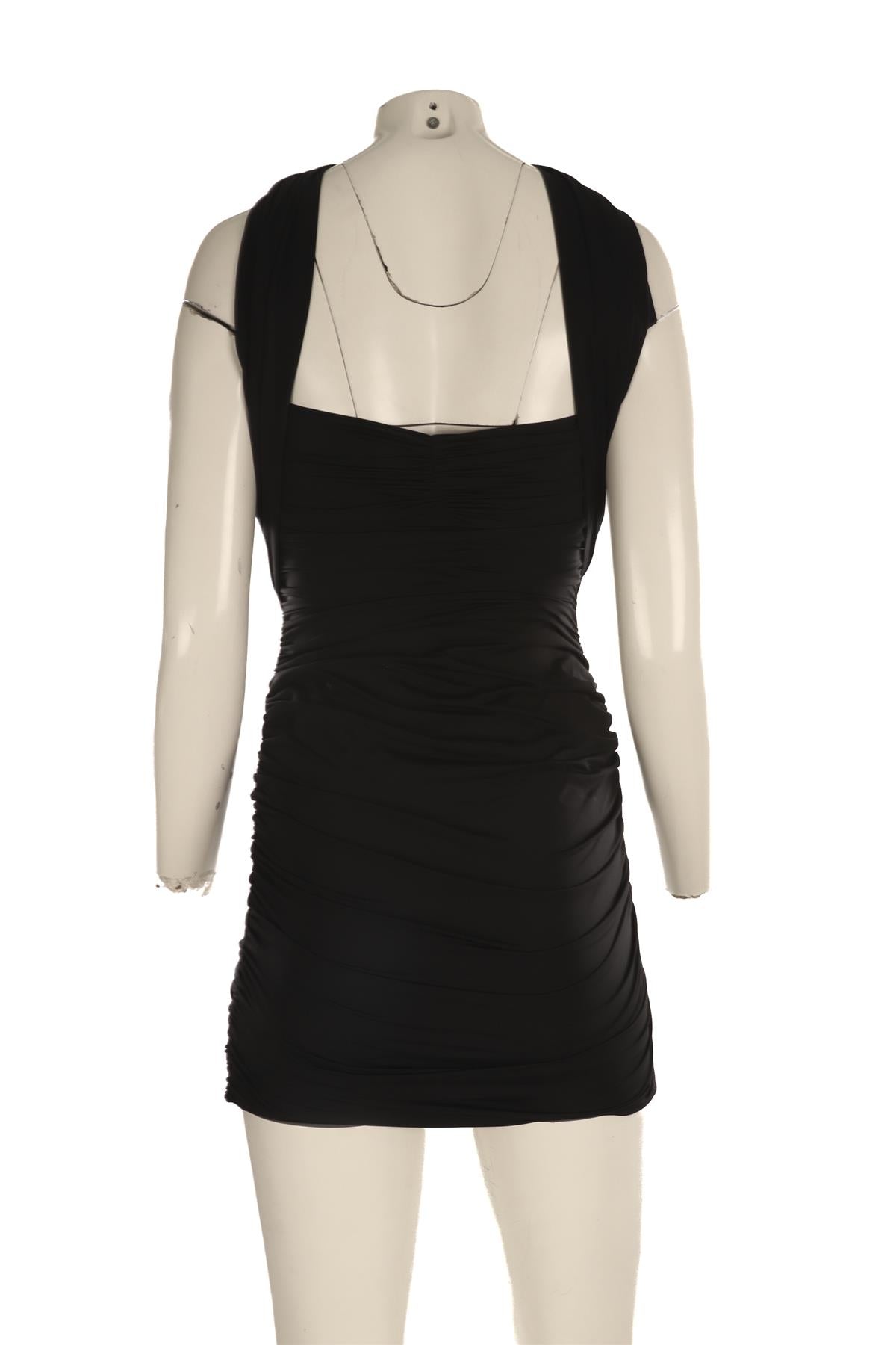 MAYGEL CORONEL BLACK JERSEY MINI DRESS ONE SIZE