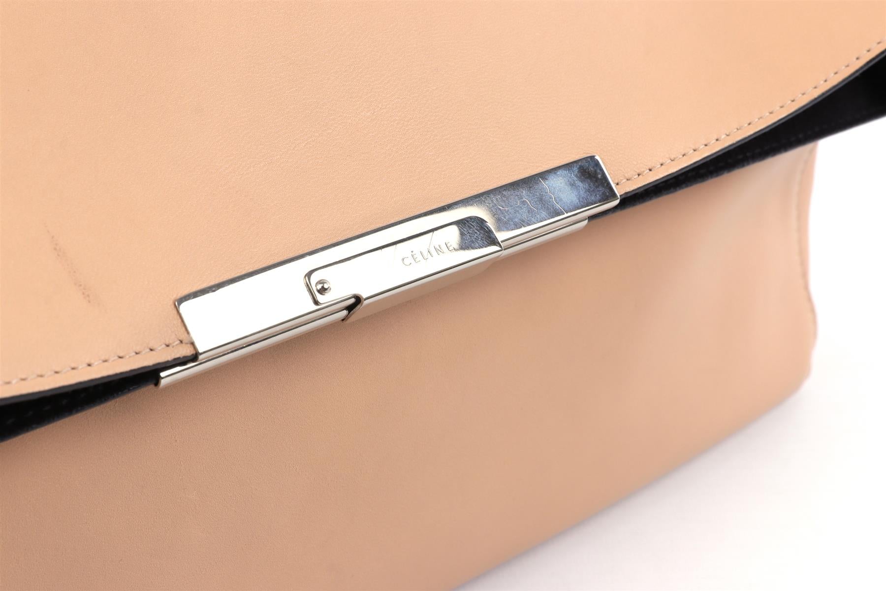 CELINE BEIGE BLADE LEATHER CLUTCH