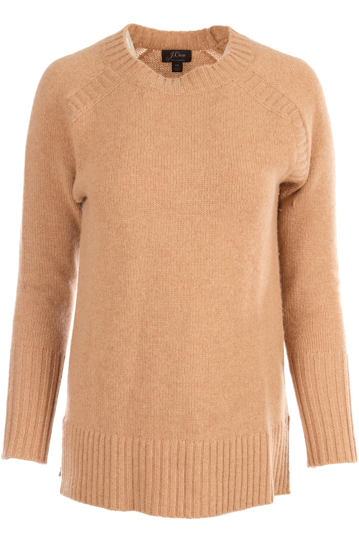 J.CREW TAN CASHMERE SWEATER XSMALL