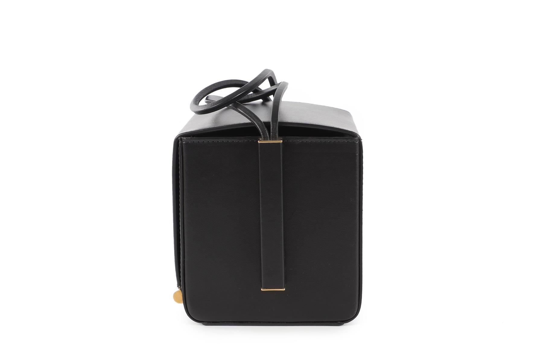 ROKSANDA BLACK BOX LEATHER CLUTCH