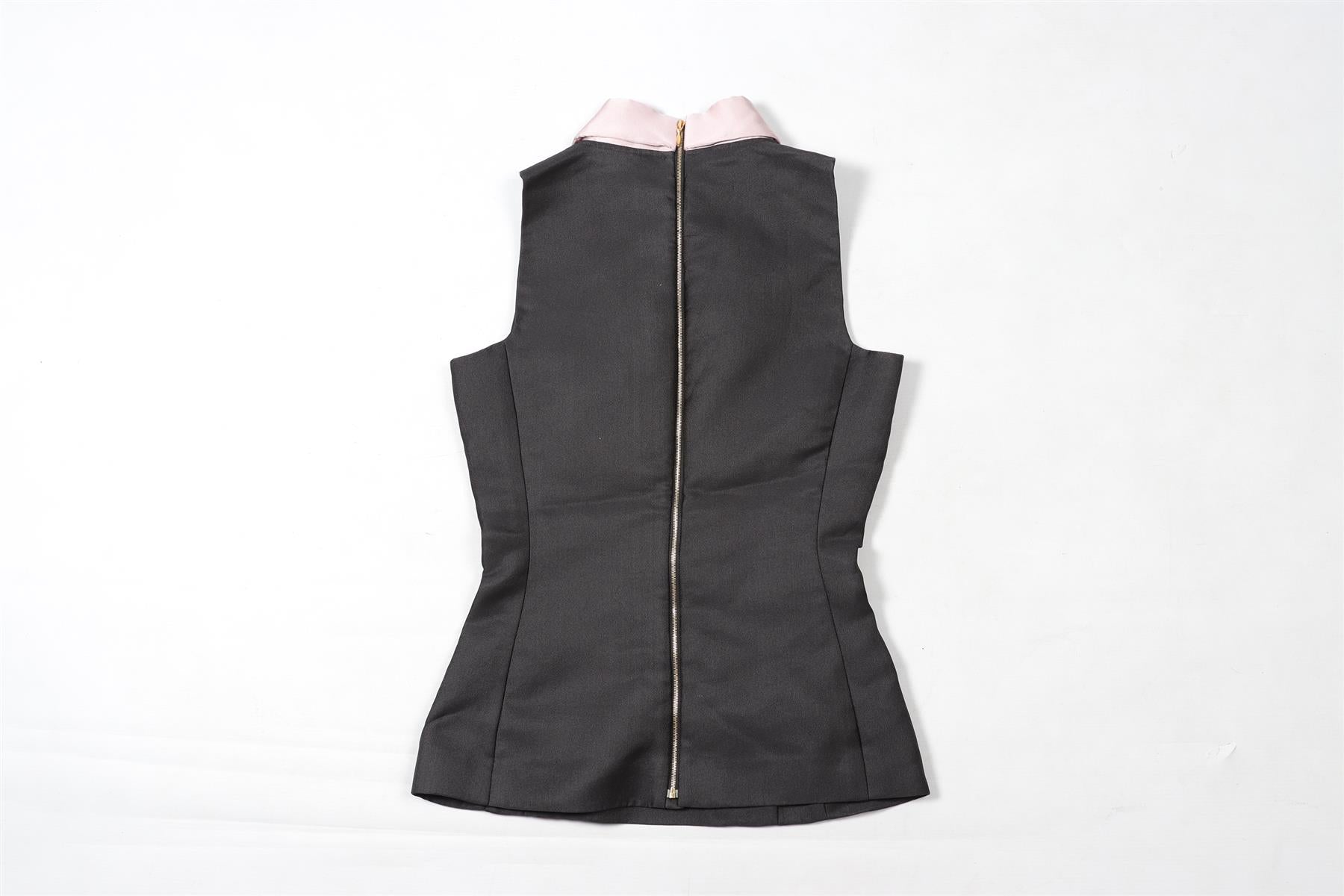 ROCHAS BLACK SILK TOP IT 38 UK 6