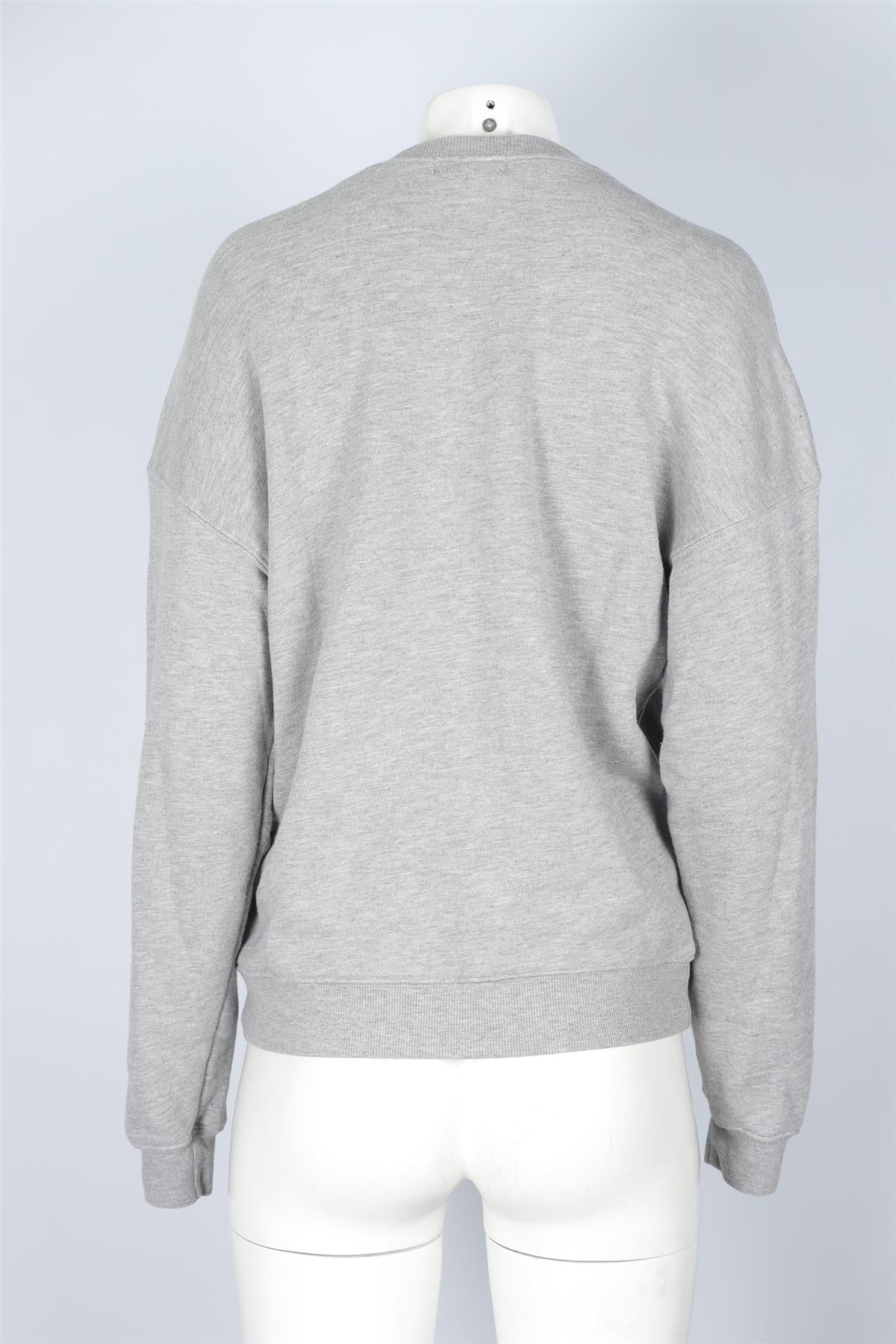 ETERNE GREY COTTON SWEATSHIRT XSMALL