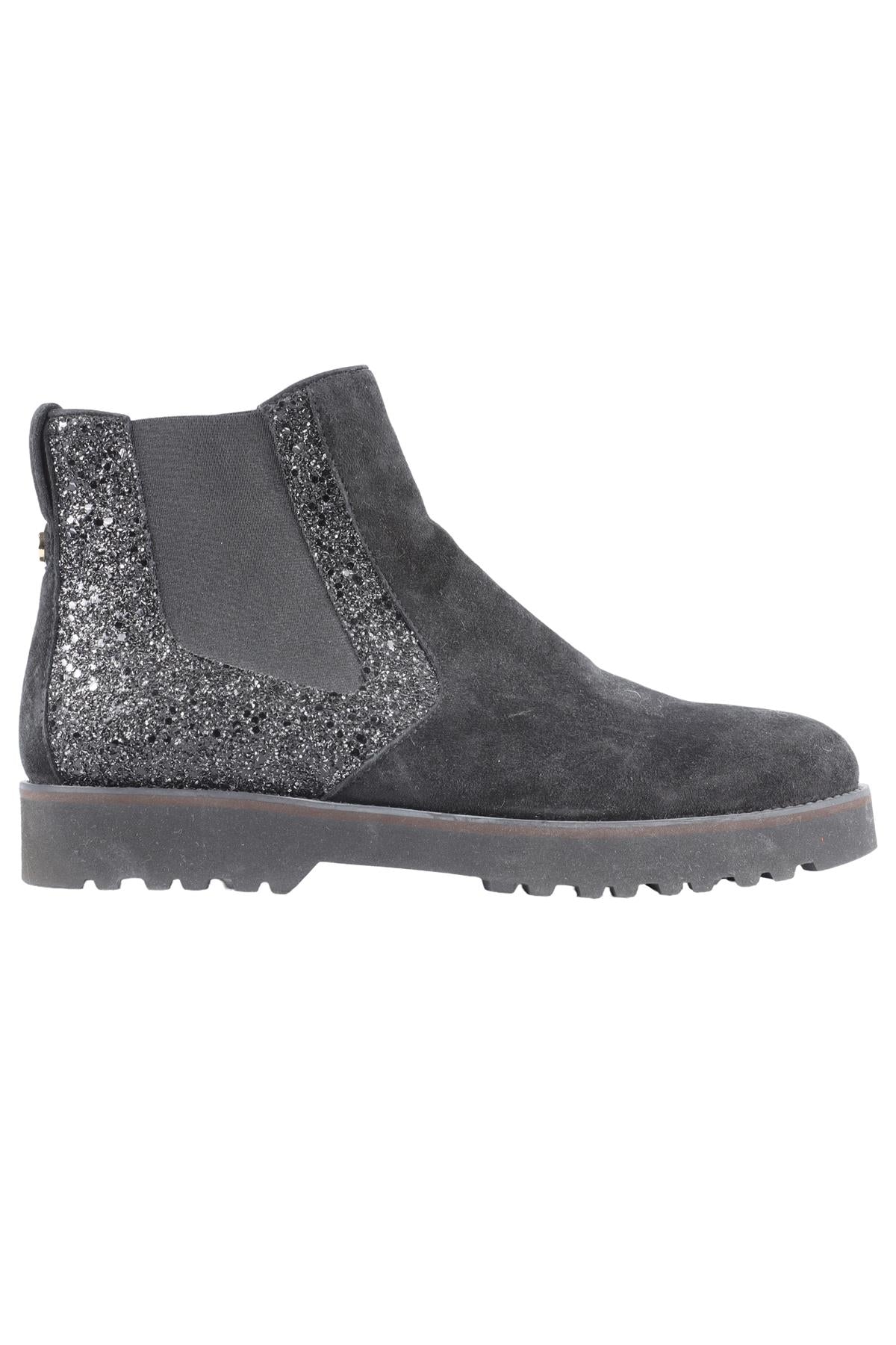 HOGAN BLACK SUEDE ANKLE BOOTS EU 38.5 UK 5.5 US 8.5