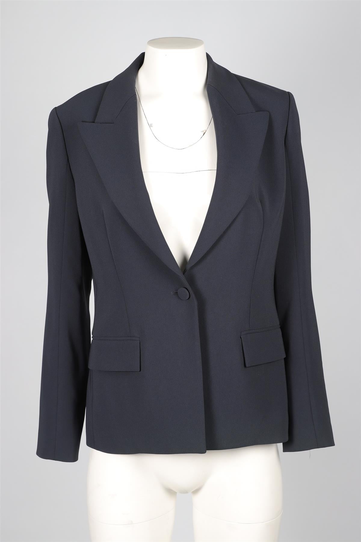 THEORY NAVY CREPE BLAZER US 8 UK 12