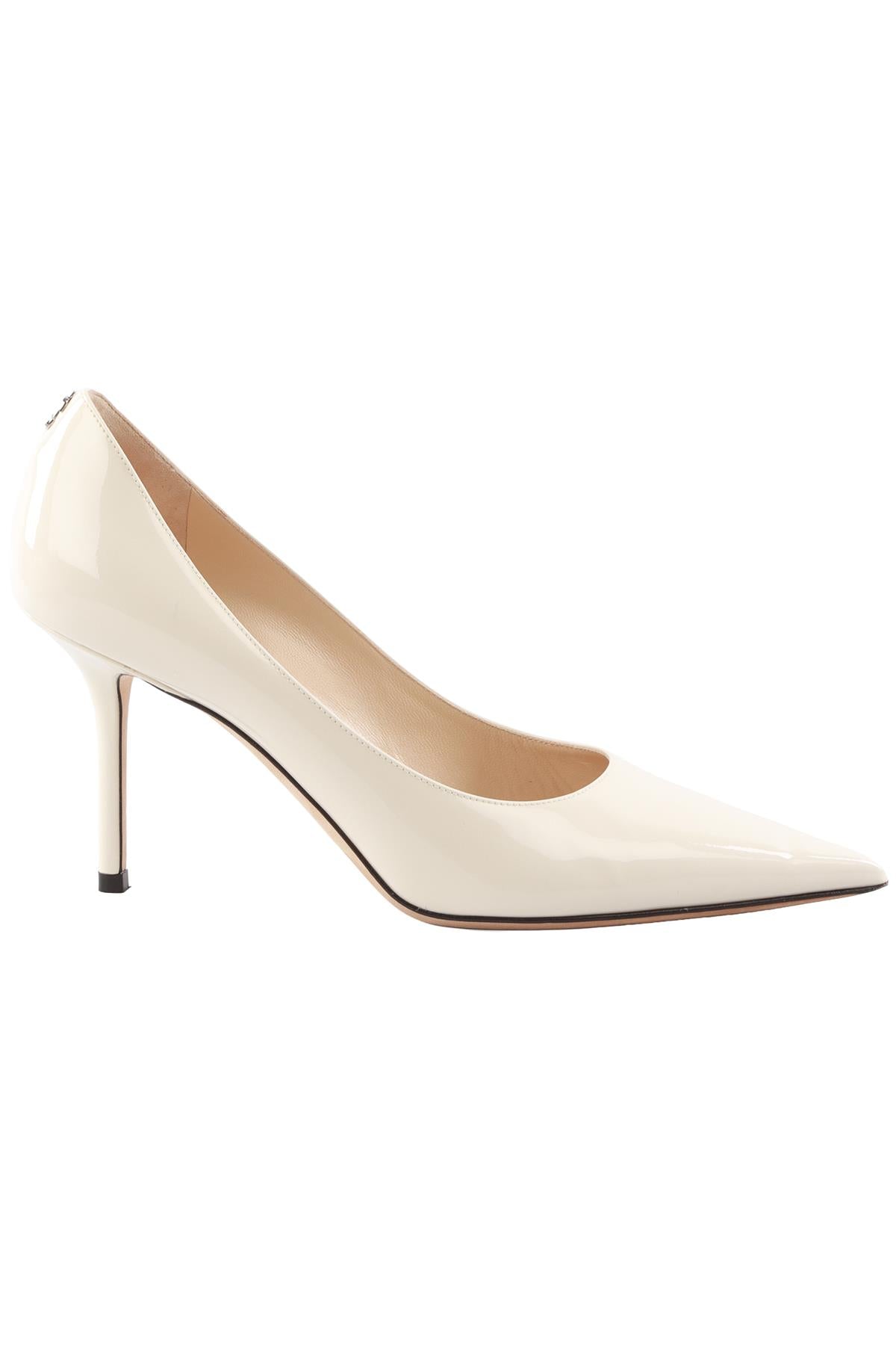 IVORY PATENT LEATHER PUMPS