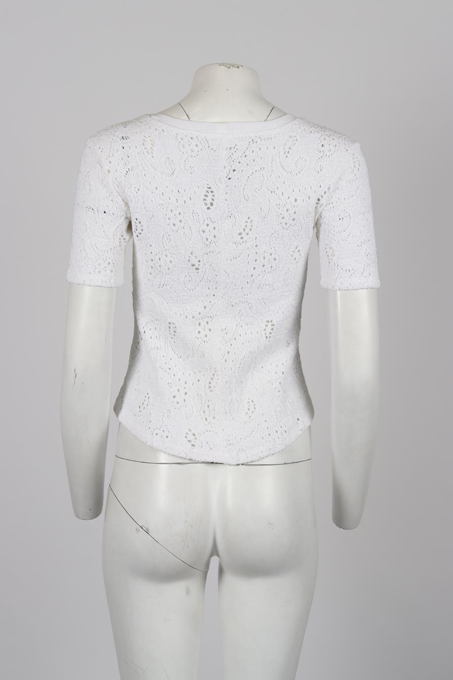 RAQUEL ALLEGRA COTTON BLEND TOP MEDIUM