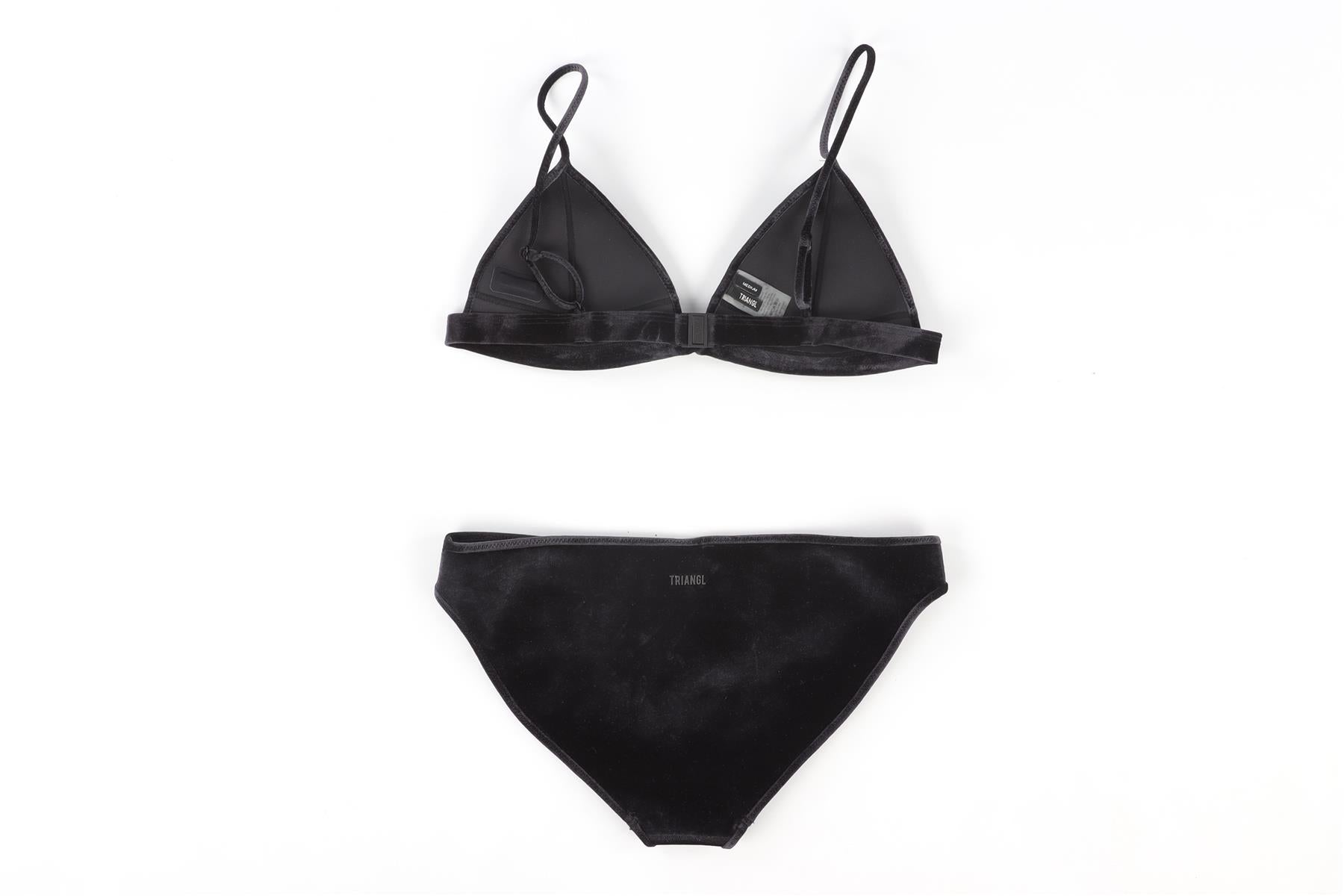 TRIANGLE BLACK BIKINI MEDIUM