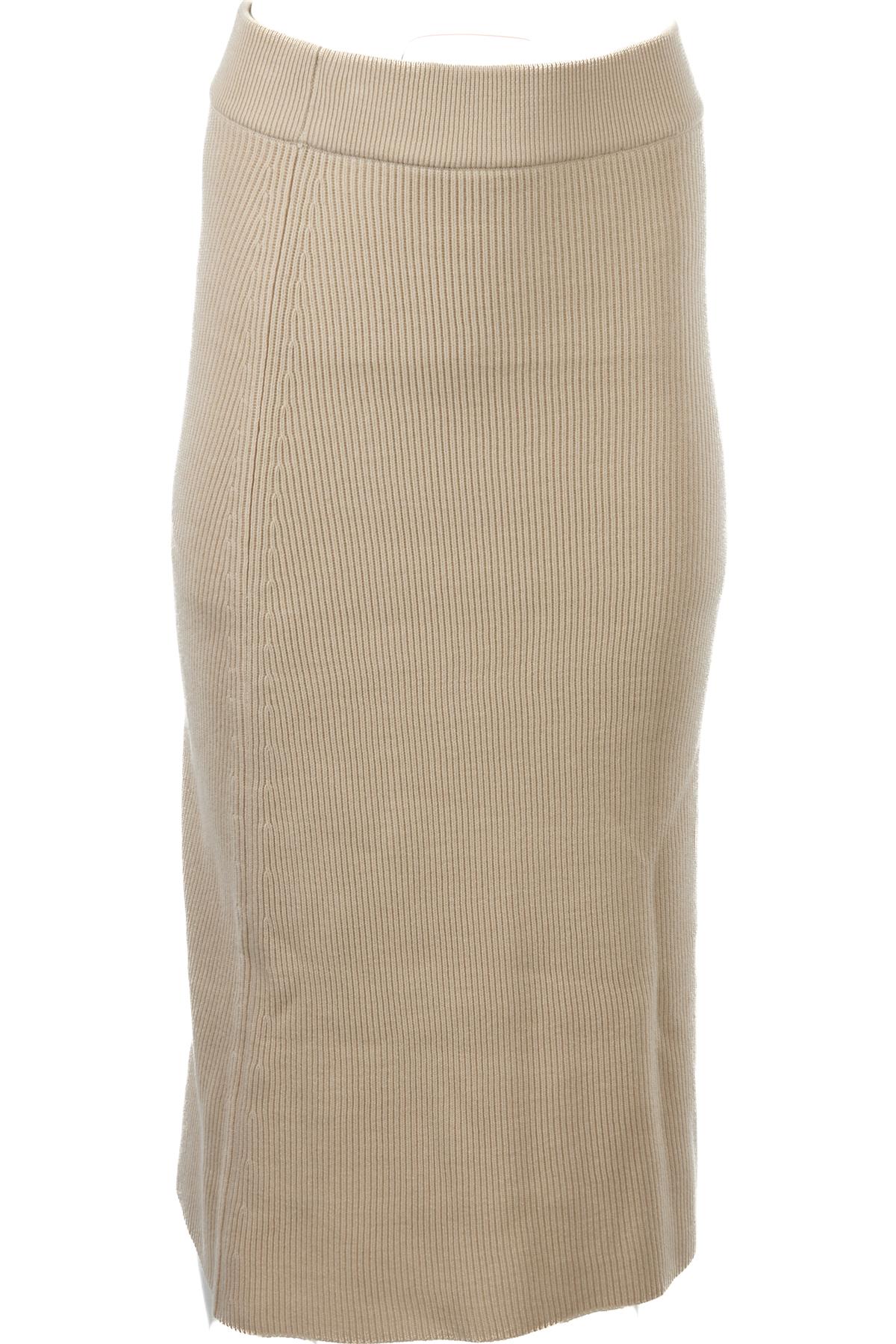 SÉZANE BEIGE WOOL MIDI SKIRT MEDIUM