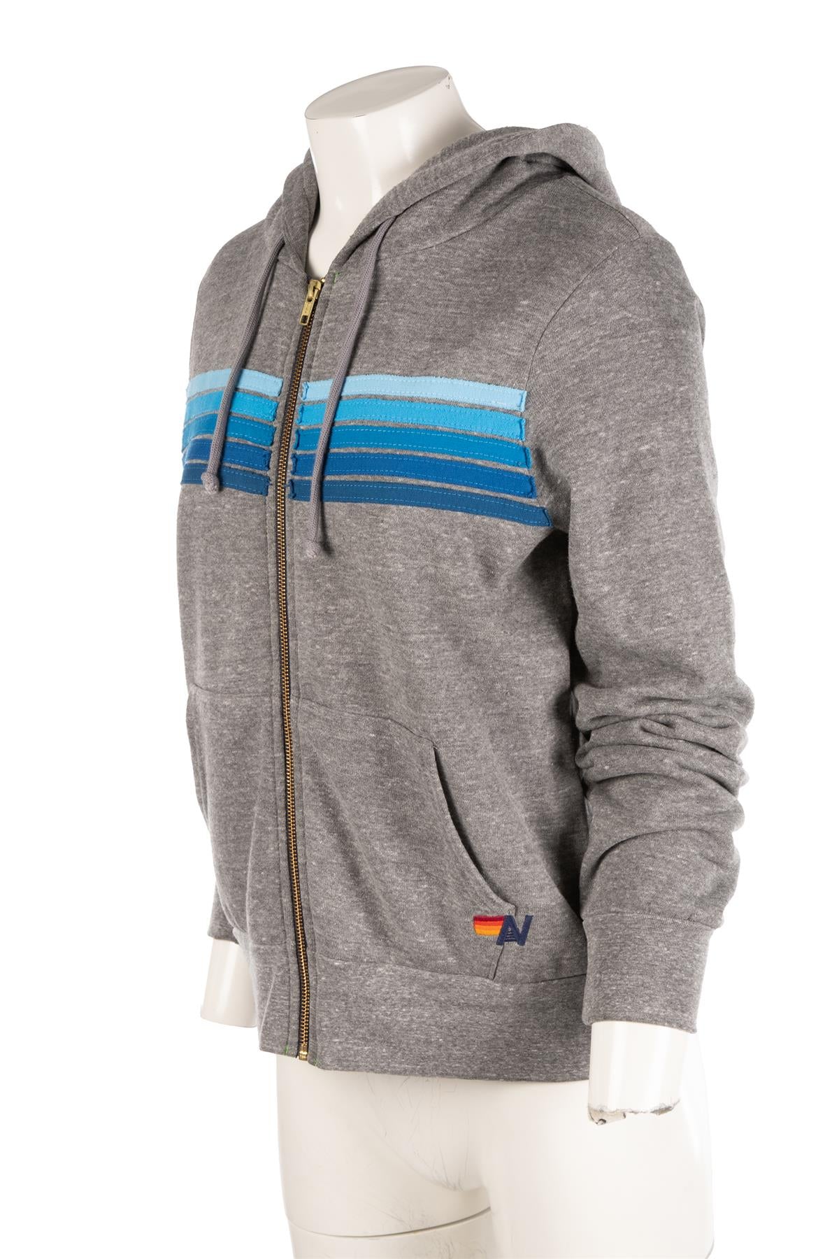 AVIATOR NATION GREY COTTON HOODIE SMALL