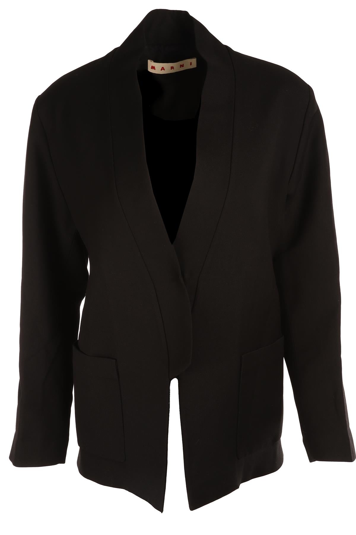 MARNI BLACK SILK JACKET IT 38 UK 6