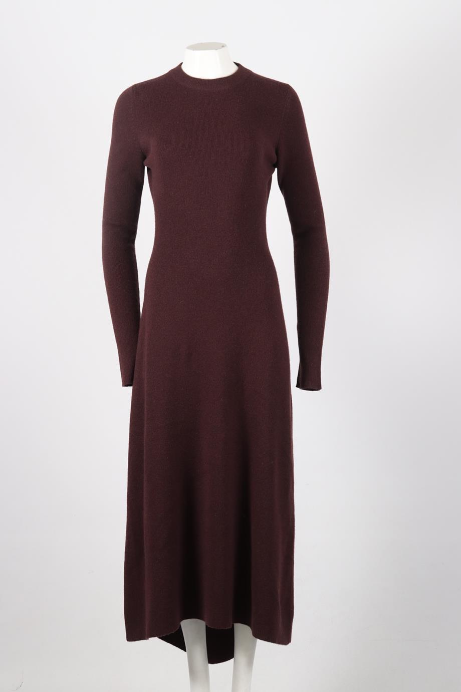 RAEY WOOL AND CASHMERE BLEND MAXI DRESS SMALL