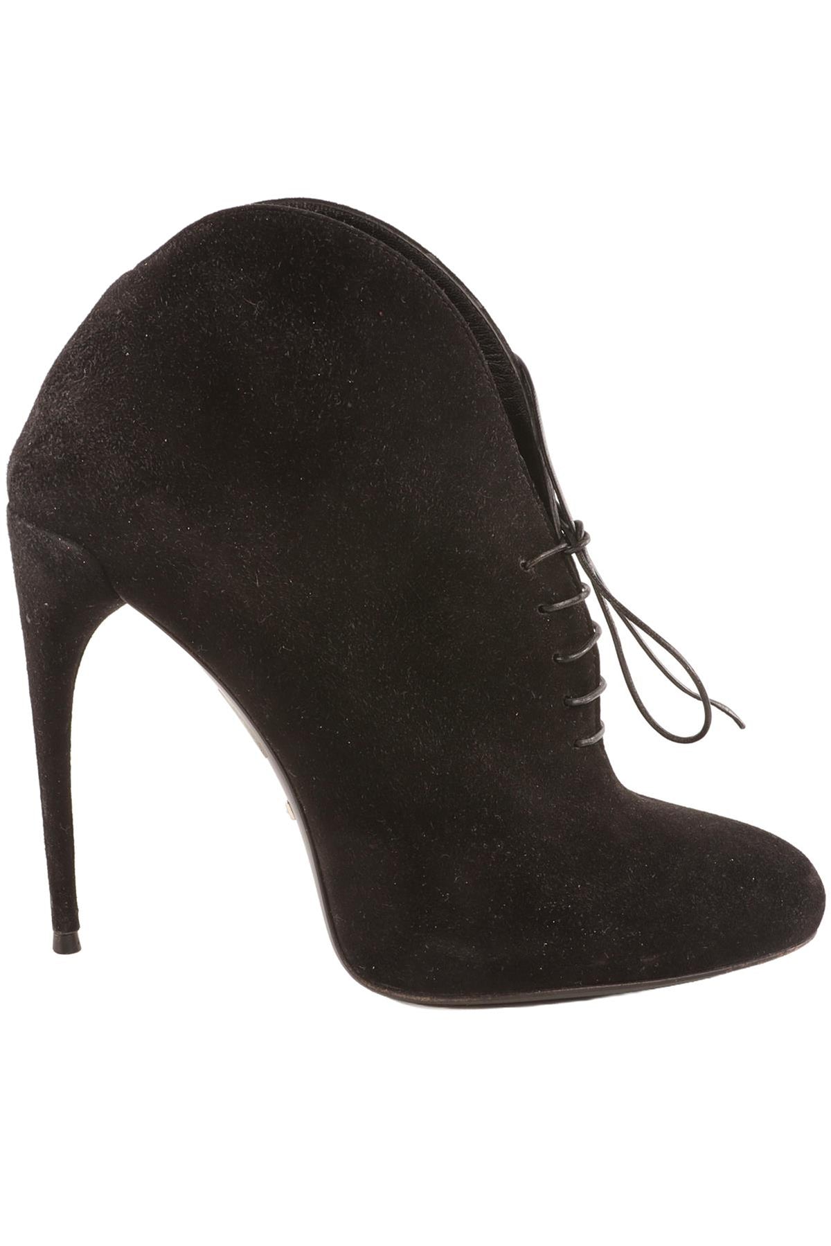 GUCCI BLACK SUEDE ANKLE BOOTS EU 38 UK 5 US 8