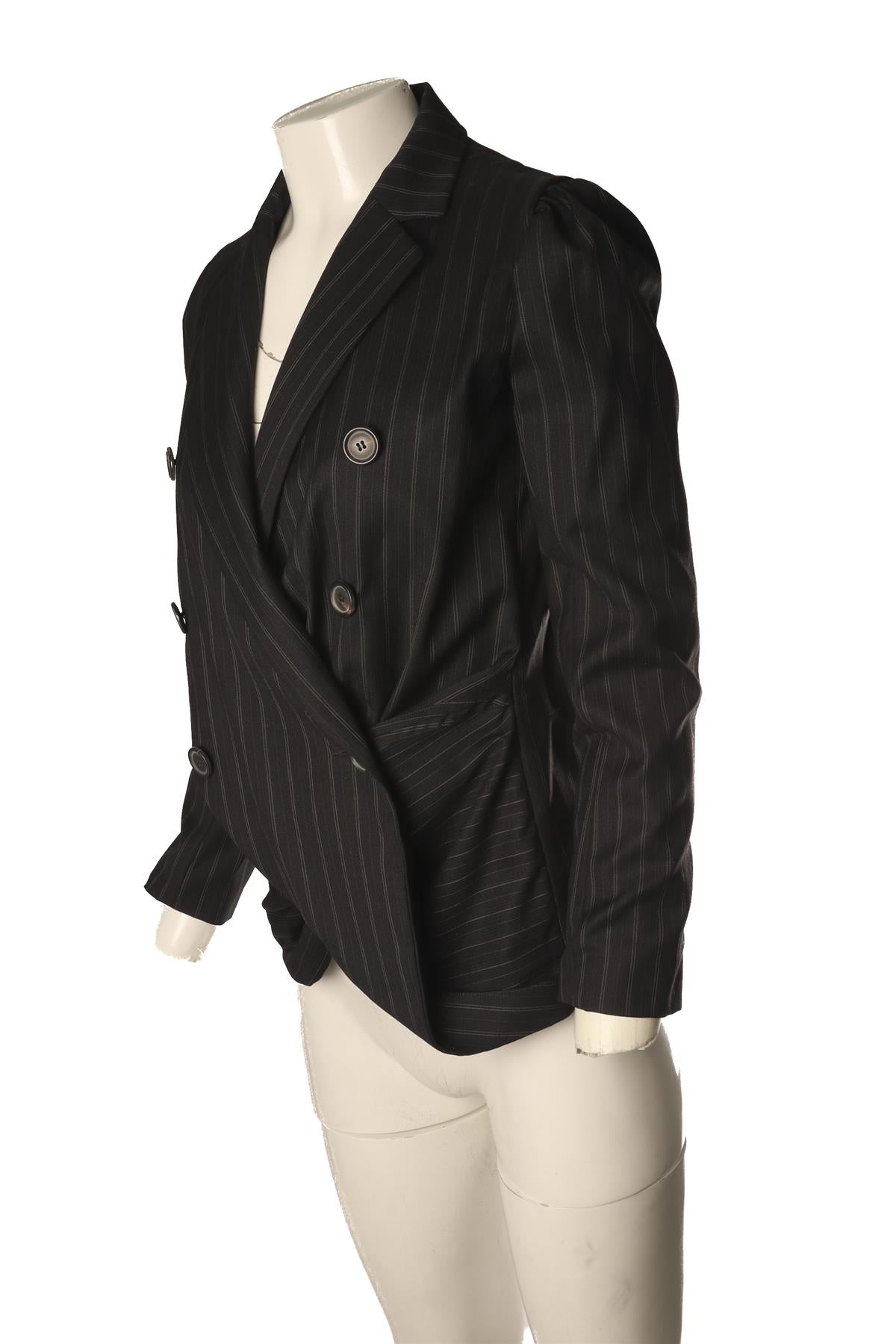DAVID SZETO BLACK 2007 WOOL TOP FR 38 UK 10