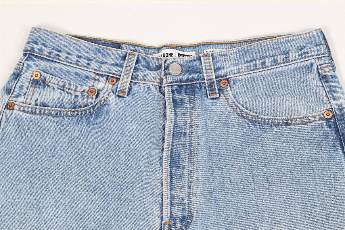 RE/DONE HIGH RISE DENIM SHORTS W27 UK 8-10
