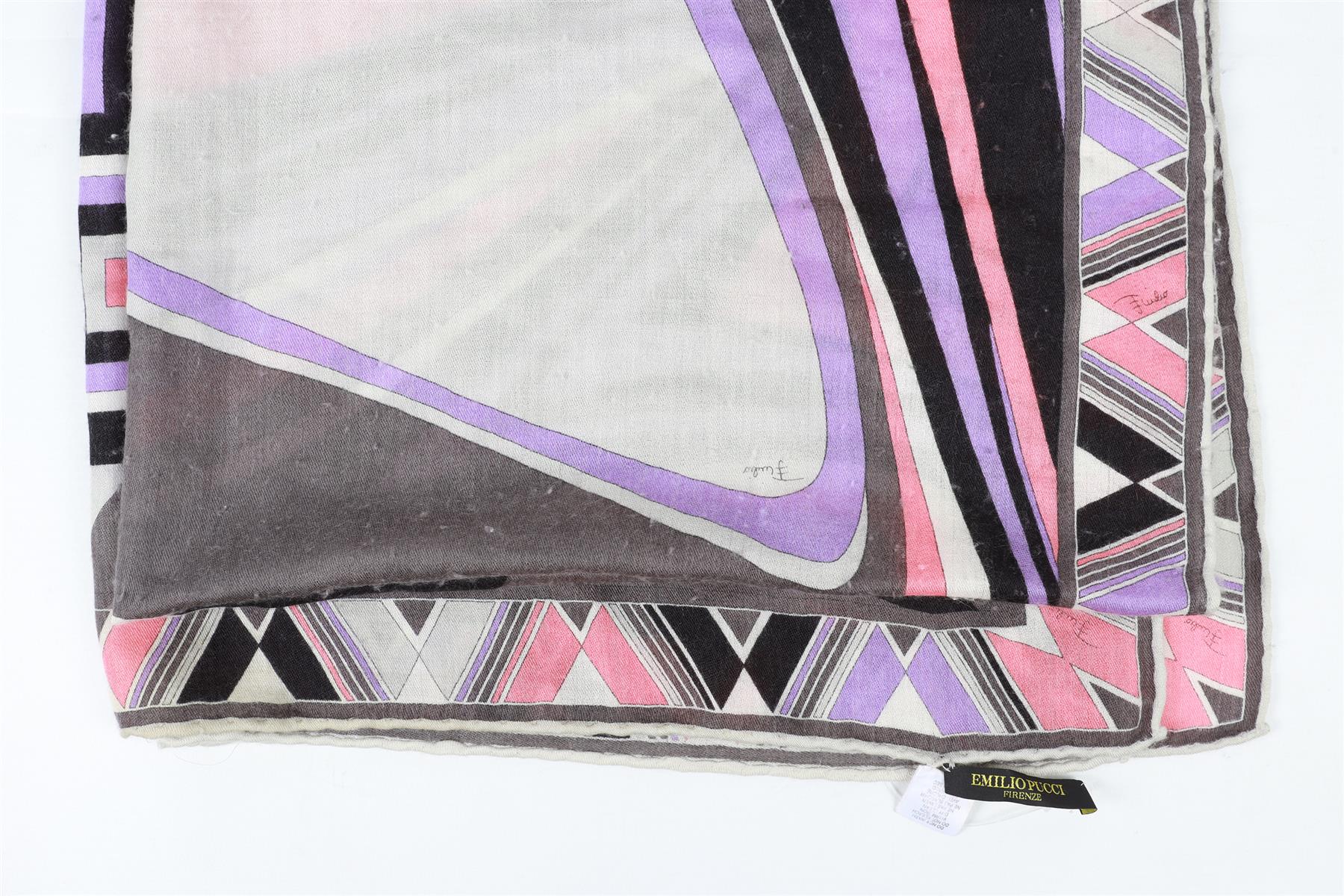 EMILIO PUCCI MULTI CASHMERE BLEND SCARF