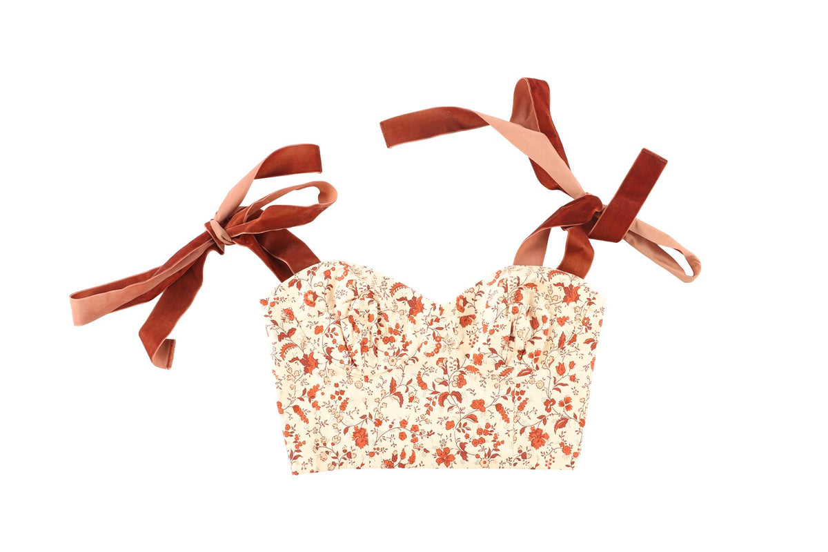 REFORMATION + KACEY MUSGRAVES MULTI COTTON TOP US 2 UK 6