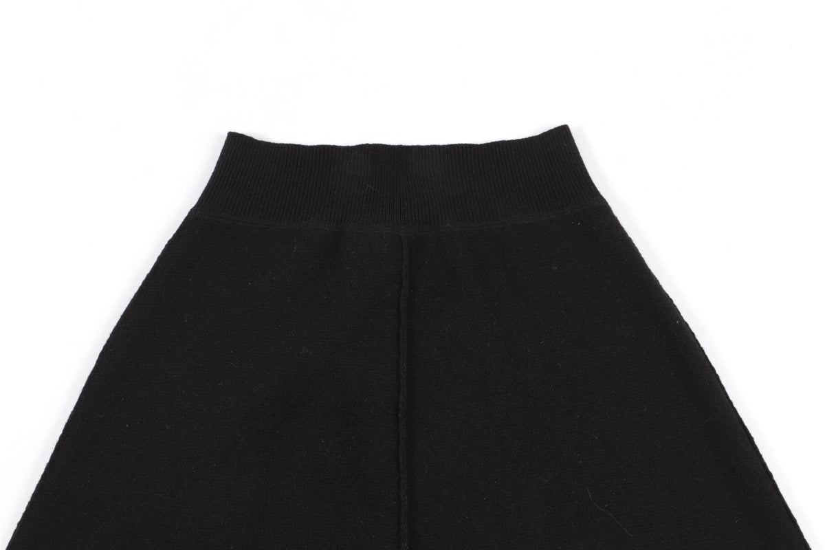 MORESI BLACK CASHMERE MINI SKIRT UK 6