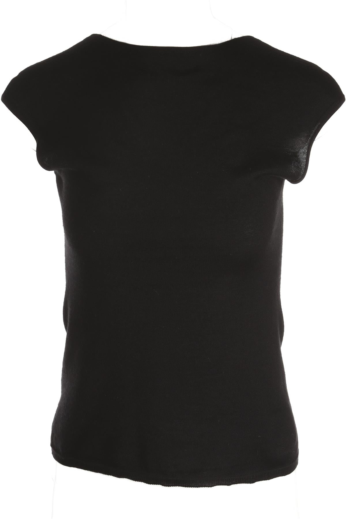 CHRISTIAN DIOR BLACK CASHMERE TOP SMALL
